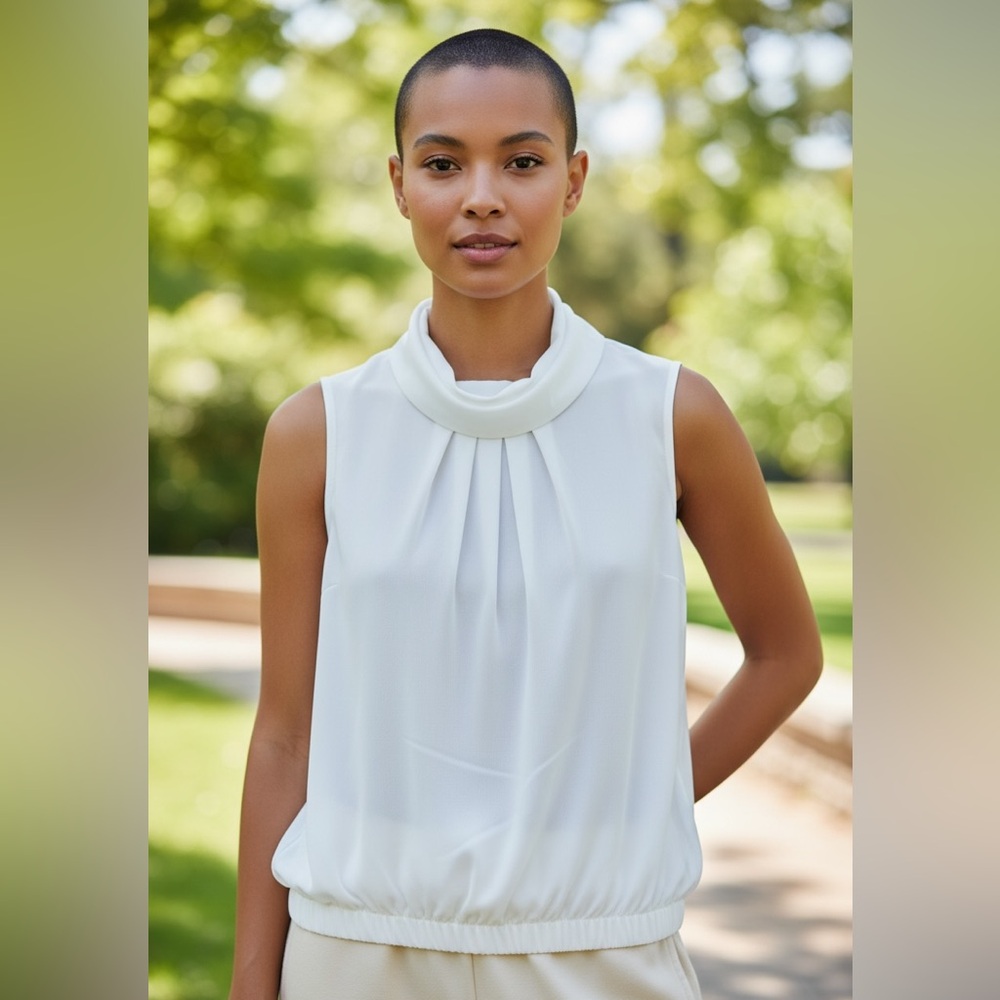 Elegant White Women's Top